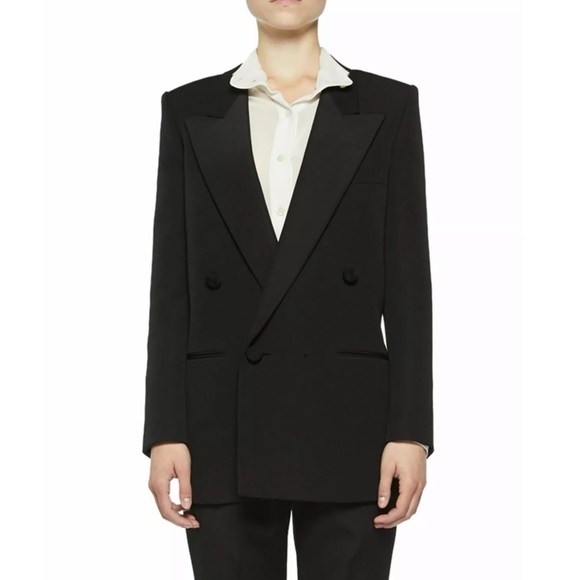 🖤 SAINT LAURENT YSL Wool Rope Button Jacket 46/14 - Picture 8 of 12